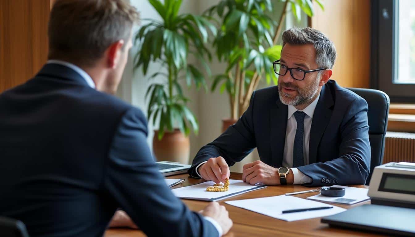 Illustration: Comprendre les acteurs financiers dans la vente de lingots d’or